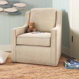 Armchair - Sand & Stable™ Baby & Kids Brooksville 28.5" W Polyester Swivel Armchair Polyester in White | 35.5 H x 28.5 W x 33.85 D in | Wayfair