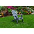 Highland Dunes Ashburt Plastic/Resin Folding Adirondack Chair Plastic/Resin in Gray | 38 H x 33 W x 38 D in | Wayfair