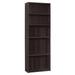 Latitude Run® 11.75" X 24.75" X 71.25" Cherry 5 Shelves Bookcase Wood in Brown | 11.75 W x 24.75 D in | Wayfair F7FF9AA286754774BD242868E4E2B586