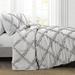 Ophelia & Co. Guillory Microfiber 3 Piece Comforter Set Polyester/Polyfill/Microfiber in Gray | Full/Queen Comforter + 2 Standard Shams | Wayfair