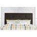 Andover Mills™ Canizales Panel Headboard Upholstered/Polyester in Gray/Black/Brown | 52 H x 57 W x 2 D in | Wayfair