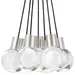 Visual Comfort Modern Mina Multi-Light Pendant Light - 700TDMINAP11CRB-LED922