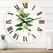 Designart 'Vintage Botanicals XVII' Farmhouse wall clock