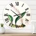 Designart 'Vintage London Plants V' Traditional wall clock