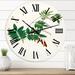 Designart 'Vintage Botanicals XI' Farmhouse wall clock