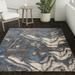 Addison Barkley Dynamic Grey Geode 1'8" x 2'6" Accent Rug