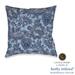 Laural Home kathy ireland® Small Business Network Member Blue Jean Floral Outdoor Decorative Throw Pillow - 18x18