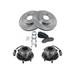 2002-2007 Saturn Vue Front Brake Pad and Rotor and Wheel Hub Kit - TRQ BKA17289