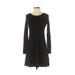 Express Casual Dress - A-Line: Black Print Dresses - Women's Size X-Small