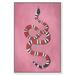 Pink Around II by Oliver Gal - Floater Frame Picture Frame Painting on Canvas in Pink/Red | 24 H x 16 W x 1.5 D in | Wayfair 39627_16x24_CANV_WFL