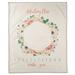 Harriet Bee Giana Floral Hex Wreath Personalized Milestone Blanket Polyester | 50 W in | Wayfair 5D2AA125F022462A932EB2C22CCCAB6C