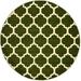 Green 73 x 0.5 in Area Rug - Winston Porter Molly Geometric Dark Area Rug, Polypropylene | 73 W x 0.5 D in | Wayfair