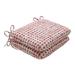 George Oliver Alauda Porcelain Indoor/Outdoor Seat Cushion Polyester in Red/Pink/Brown | 3 H x 18.5 W in | Wayfair 540D67077C834D88BBAAA3ED7FEE4560