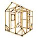 E-Z Frames 6' x 6' Indoor/Outdoor DIY Playhouse Kit in Brown | 96 H x 72 W x 72 D in | Wayfair 6X6PH