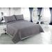 Alcott Hill® Rugeley Microfiber Reversible Quilt Set Microfiber in Gray | King Quilt + 2 King Shams | Wayfair 4E3D2227460B4F83984660392E95526E