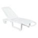 Mistana™ Accomac 74" Long Reclining Plastic in White | 34 H x 22 W x 74 D in | Outdoor Furniture | Wayfair RDBS3332 29091210