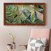 Bayou Breeze Sun Tipped Tropicals - Picture Frame Painting Print on Canvas in Blue/Green/Indigo | 43.5 H x 23.5 W x 1.5 D in | Wayfair
