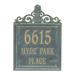 Whitehall Products Lanai Pineapple Personalized Standard 3-Line Wall Address Plaque Metal in Brown | 15 H x 11 W x 0.375 D in | Wayfair 2482BV