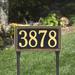 Whitehall Products Egg & Dart 1-Line Lawn Address Sign Metal | 24.25 H x 13 W x 1 D in | Wayfair 6123GG
