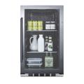 Summit Appliance 110 Cans (12 oz.) Outdoor Rated Freestanding Beverage Refrigerator Glass/Metal | 33.88 H x 19 W x 17.75 D in | Wayfair