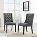 Baronet Dining Chair Fabric Set of 2 by Modway Upholstered/Fabric in Gray | 21 W x 26.5 D in | Wayfair EEI-3557-GRY