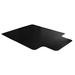 "Advantagemat Black Vinyl Lipped Chair Mat for Hard Floor - 36"" x 48"" - Floortex FC123648HLBV"