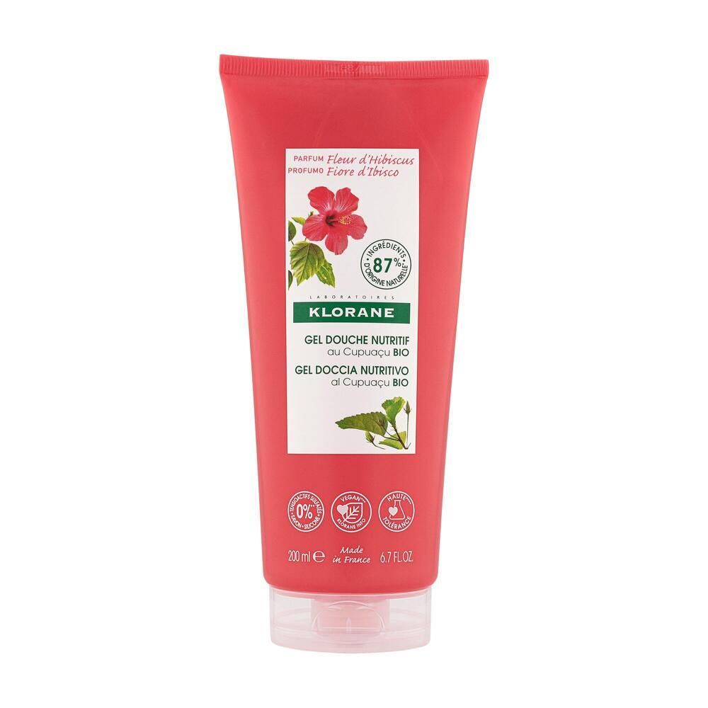 Klorane Gel Doccia Nutritivo al Cupuaçu BIO Profumo Fiore d