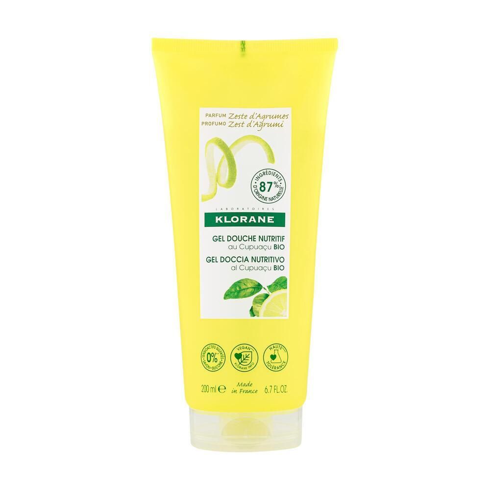Klorane Gel Doccia Nutritivo al Cupuaçu BIO Profumo Zest d
