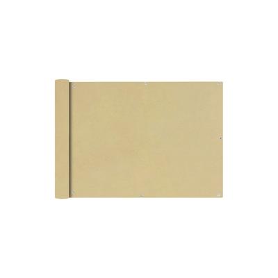 vidaXL Balkonsichtschutz Oxfordgewebe 75x600 cm Beige