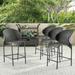 Oyster Bay Outdoor Wicker Counter Stool (Set of 4) by Christopher Knight Home