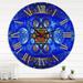 Designart 'Fractal Portal Magic XVI' Modern wall clock