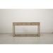 Artissance Reclaimed Peking Console Table With 3 Drawers & Weathered White Wash Finish, 34 Inch Tall