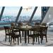 East West Furniture Dining Table Set Includes a Square Table with Butterfly Leaf and Dining Chairs (Chair Seat Type Options)
