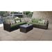 kathy ireland River Brook 8 Piece Outdoor Wicker Patio Furniture Set 08a