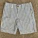 American Eagle Outfitters Shorts | 5/$25 American Eagle Blue And White Gingham Plaid Shorts | Color: Blue/White | Size: 33