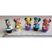 Disney Toys | 5 Disney Toys W Round Bottom Mickey Minnie + More | Color: Black/Pink | Size: 3”