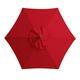 Outdoor Spare cover for parasol 8 Ribs 3 Meter, Garden Parasol Replacement Cloth Canopy Cover for Sun Umbrella, Patio Cantilever Umbrella Cover Replacement (Red)