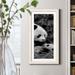 Latitude Run® Panda Play - Picture Frame Print on Canvas in Blue/Green/Indigo | 43.5 H x 23.5 W x 1.5 D in | Wayfair
