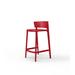 Vondom Africa 29.25" Patio Bar Stool Plastic in Red | 33.5 H x 18.5 W x 19 D in | Wayfair 65030-RED