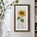 Rosalind Wheeler Sunflower in Autumn II - Picture Frame Painting on Canvas Canvas, in Blue/Green/Indigo | 43.5 H x 23.5 W x 1.5 D in | Wayfair