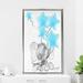 Indigo Safari In The Stars Baby Elephant (Vertical) By Jodi - Graphic Art in Blue | 51.5 H x 31.5 W x 2 D in | Wayfair