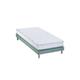 Ensemble matelas mousse et latex sommier vert 90x190