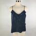 J. Crew Tops | J Crew Black Velvet Spaghetti Strap Tank K2219 | Color: Black | Size: M