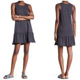 Free People Dresses | Free People Womens Dress Gray S Peplum Drop Waist | Color: Gray | Size: S