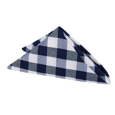Buffalo Check Dinner Table Napkins Set of Four by Achim Home Décor in Navy