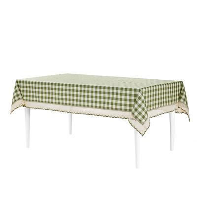 Buffalo Check Tablecloth - 60-in x 120-in by Achim Home Décor in Sage