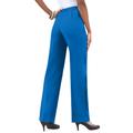 Plus Size Women's Classic Bend Over® Pant by Roaman's in Vivid Blue (Size 18 W) Pull On Slacks