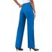 Plus Size Women's Classic Bend Over® Pant by Roaman's in Vivid Blue (Size 18 W) Pull On Slacks