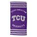 TCU Stripes Beach Towel by NCAA in Multi