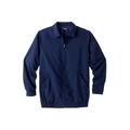 Men's Big & Tall Classic Water-Resistant Bomber by KingSize in Navy (Size 5XL)